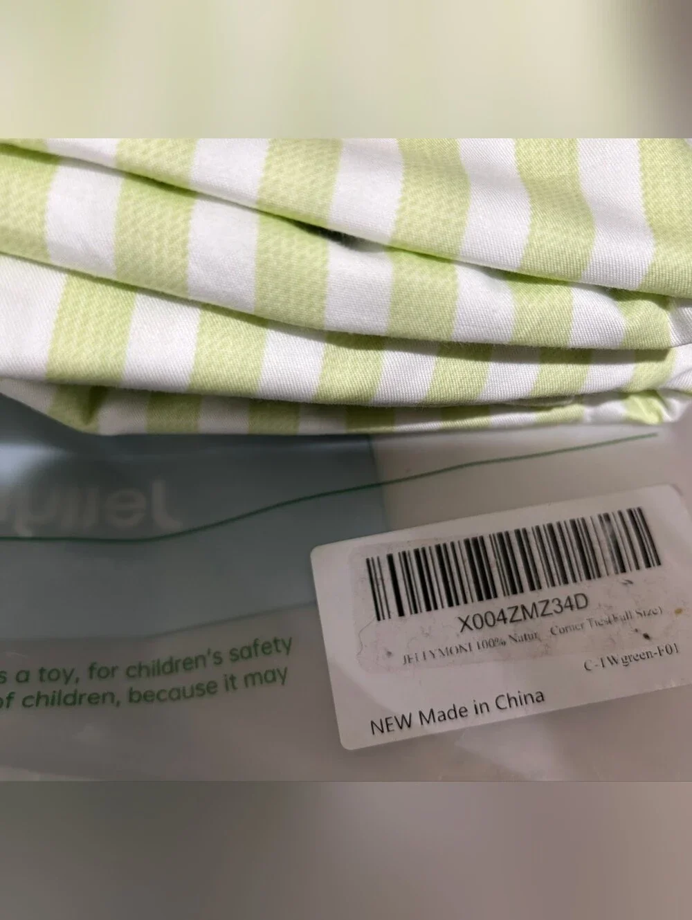 JELLYMONI Striped Duvet Cover Set - Full Size Comforter Cover Classic Sage Green